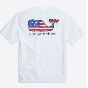 ⭐️Vineyard Vines White Patriotic T-Shirt